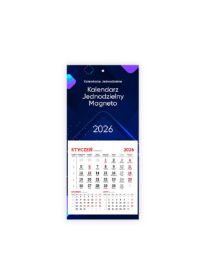 Kalendarz Jednodzielny na lodówkę Magneto