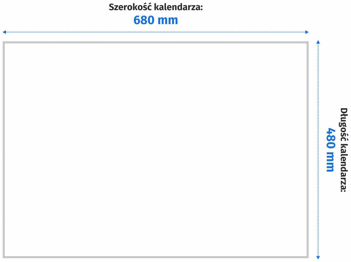 Wymiary kalendarza